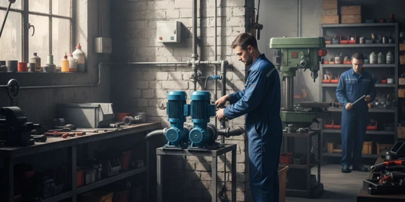 انتخاب پمپ آب صنعتی برای کارگاه‌ها و تولیدی‌های کوچک